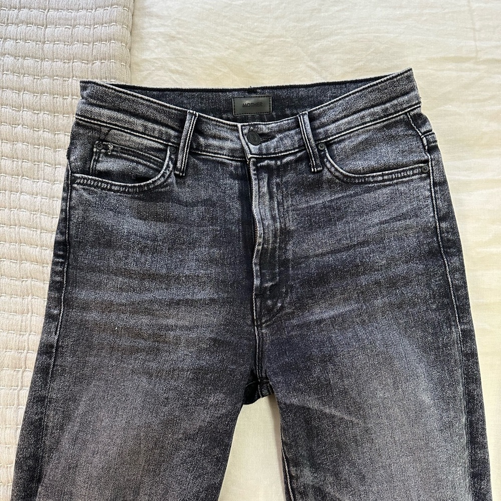 Mother High Waisted Rascal Ankle Snippet Jeans - image 2
